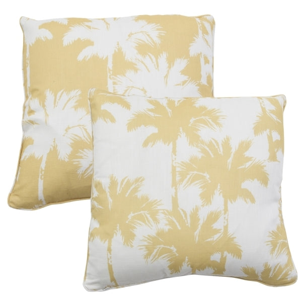 Cushion Palm Tree Yellow & White