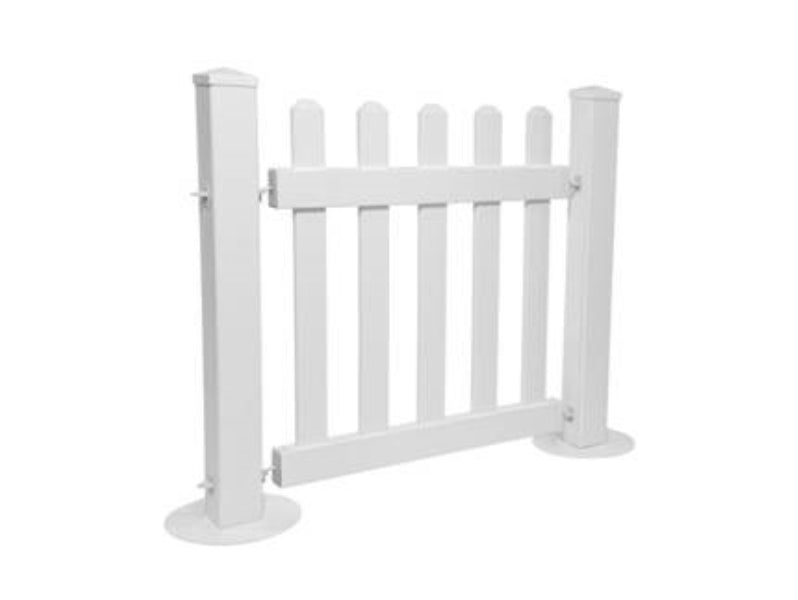 Picket Fence Plastic Gate White