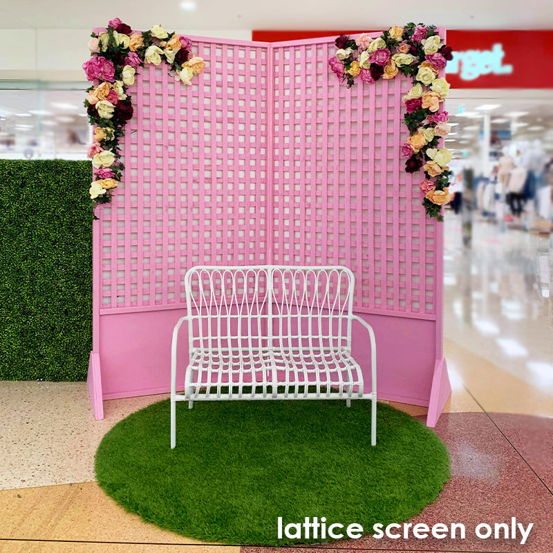 Screen Lattice Folding Pink