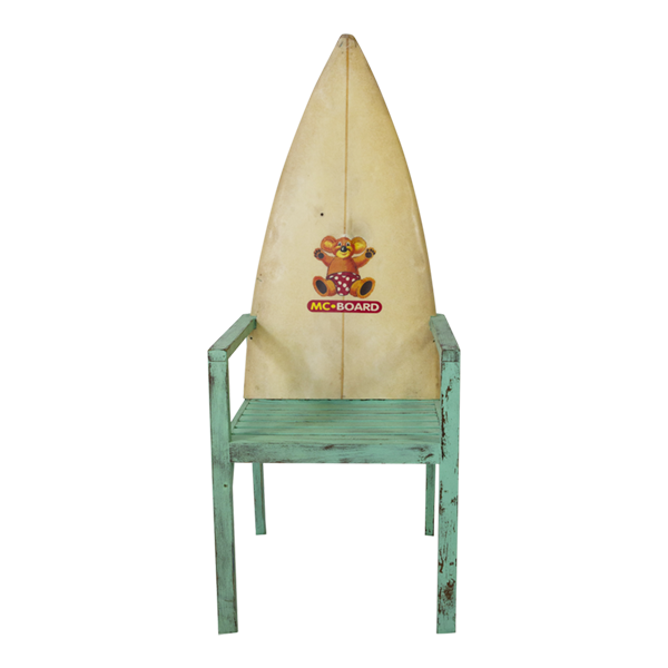 Chair Surfboard Wood and Fibreglass