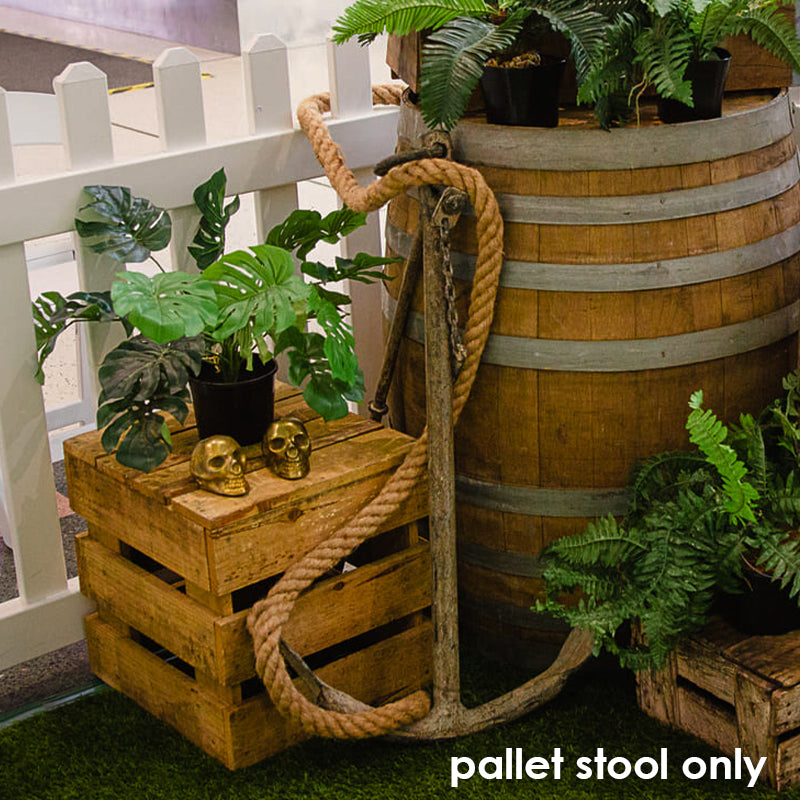 Pallet Crate Stool Plain