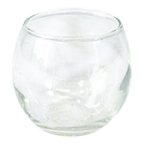 Candle Holder Tea Light Round Clear