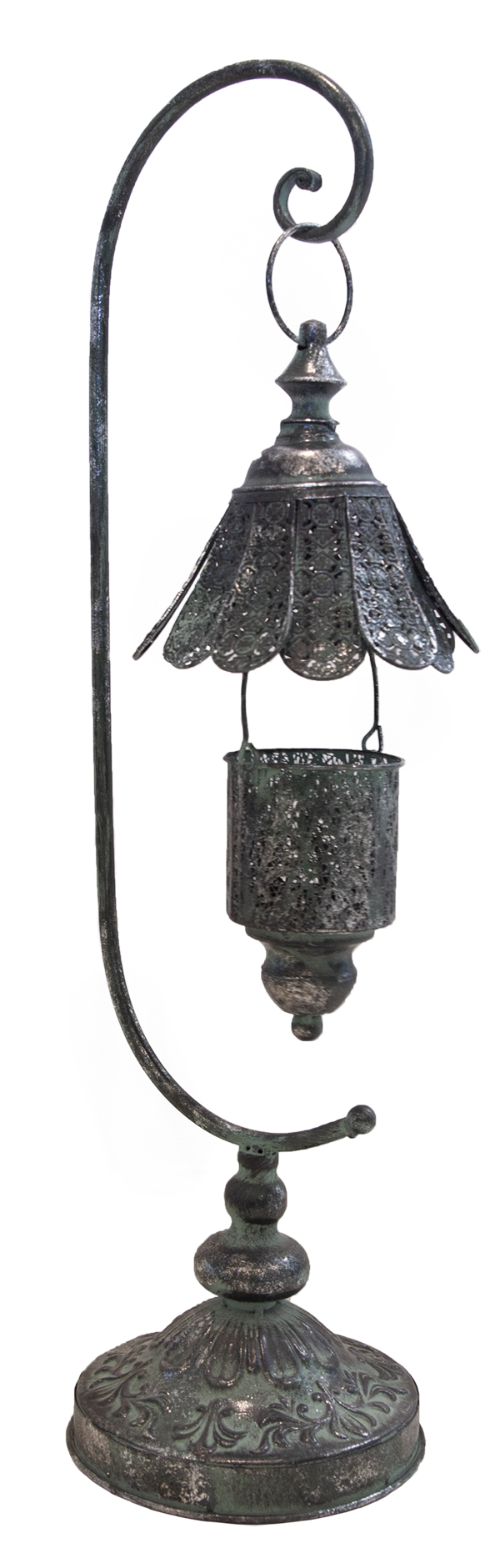 Lantern Metal Vintage Middle Eastern Verdigris