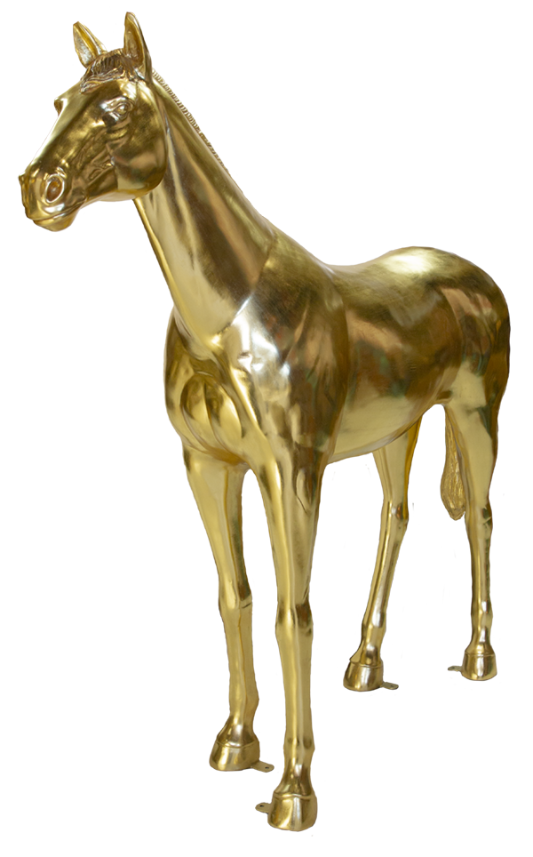 Horse Fibreglass Gold 51kg