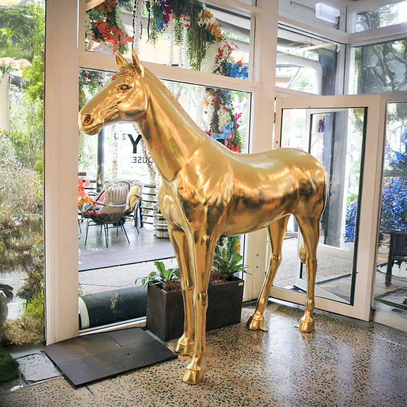 Horse Fibreglass Gold 51kg