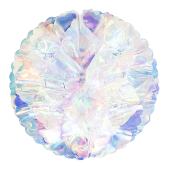 Bauble Honeycomb Iridescent Clear