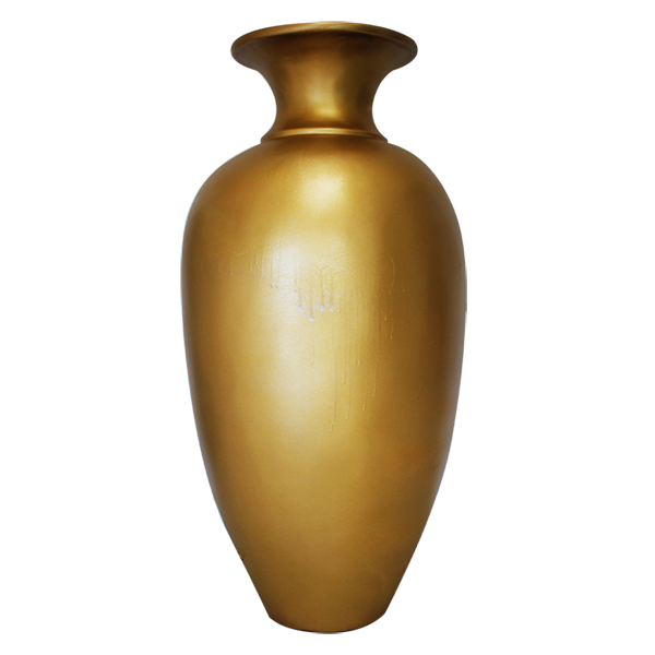 Pot Urn Fibreglass Tapered Gold