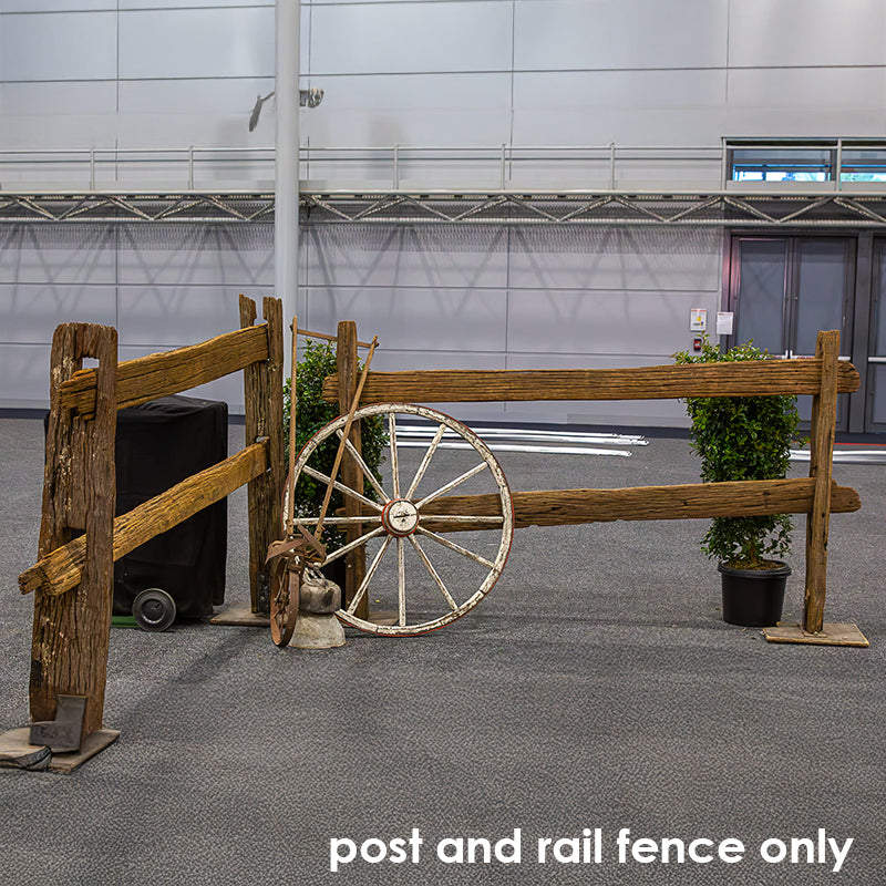 Post & Rail Set Rustic Timber 2 Post & 2 Rail