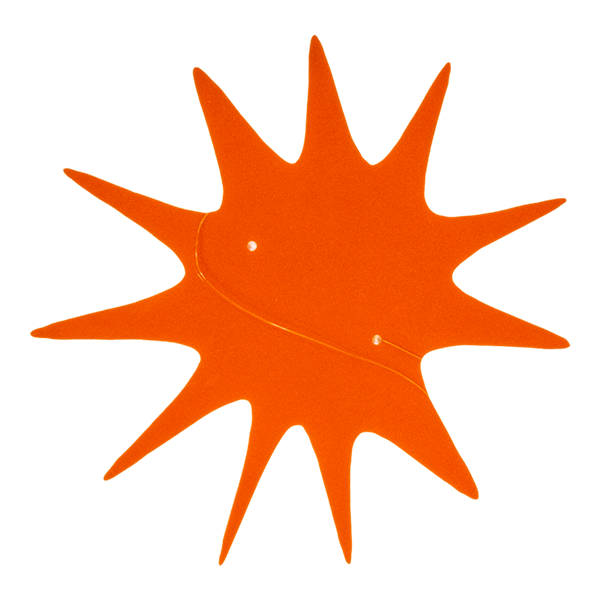 Sign Star Acrylic Orange