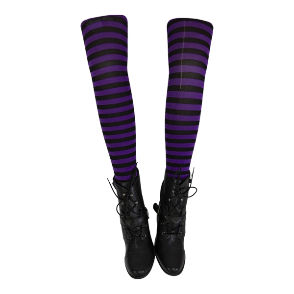 Legs Plastic w Stockings & Boots Purple Black