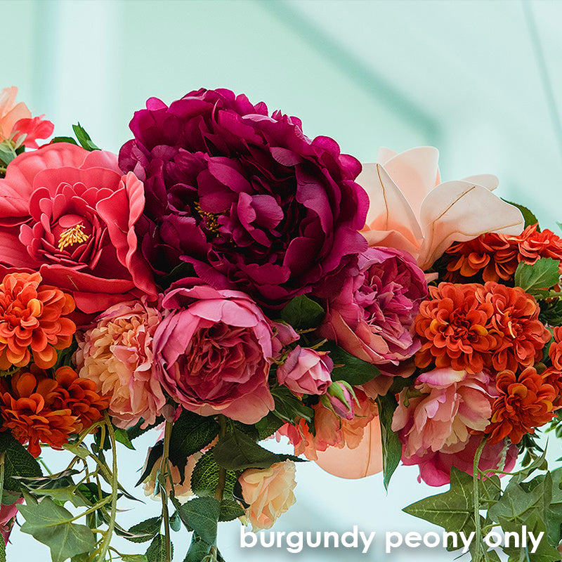 Floral Peony Burgundy