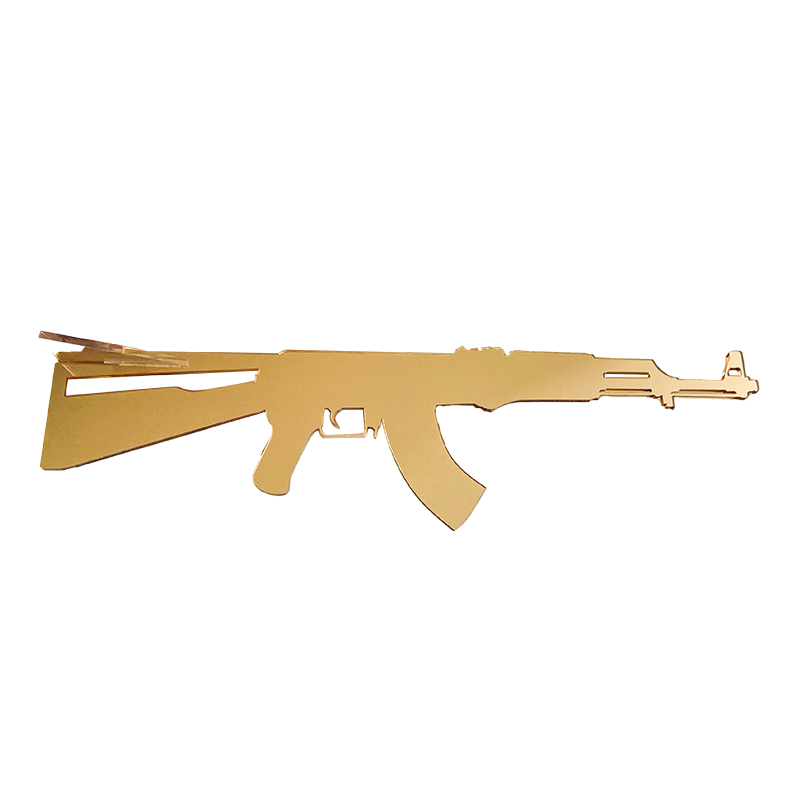 Acrylic AK47 Gold Cutout