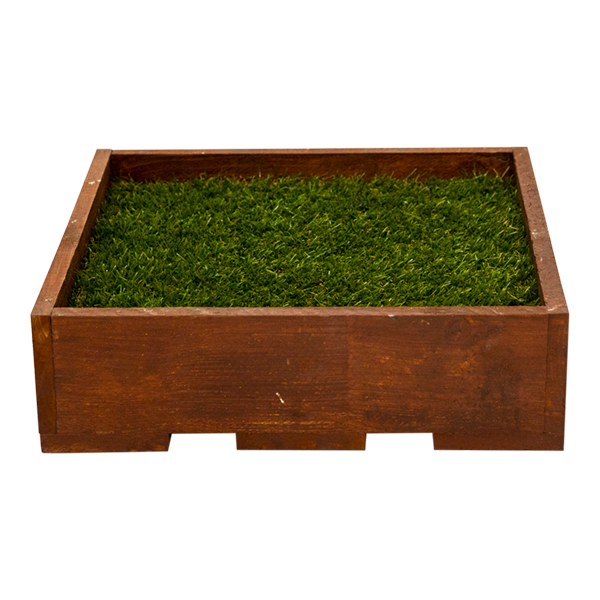 Tray Timber Brown With Turf