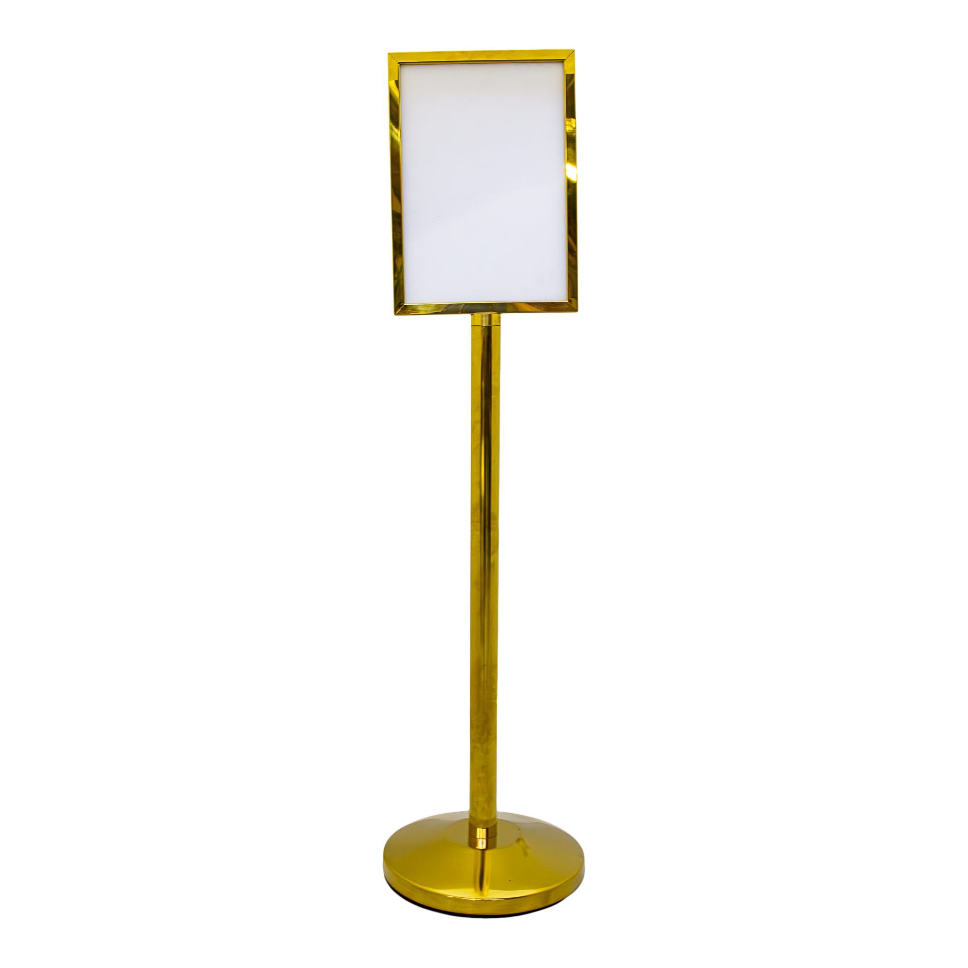 Brass Bollard Sign Holder