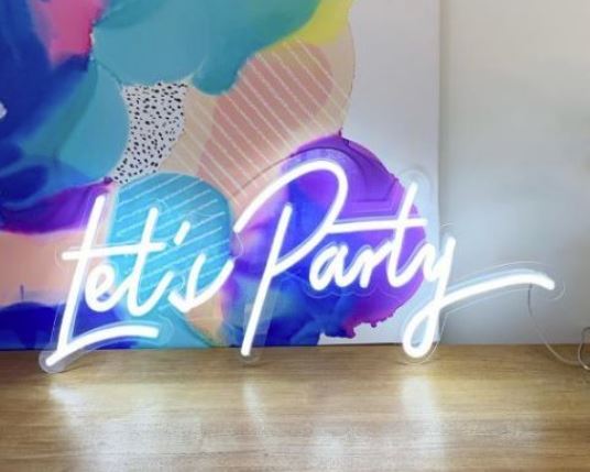 LED NEON SIGN Lets Party