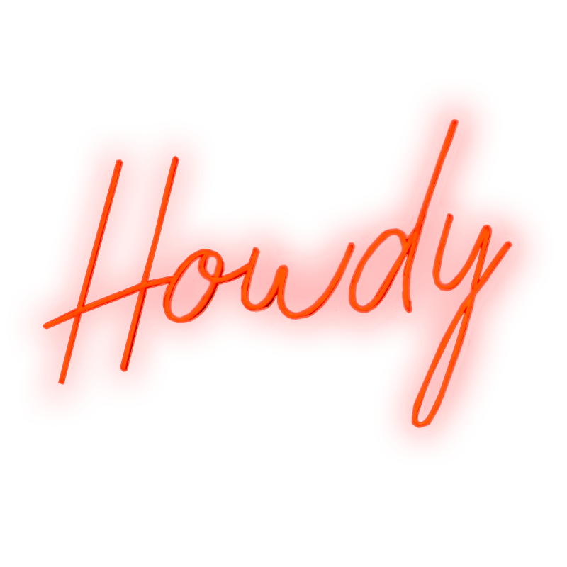 LED NEON SIGN Howdy