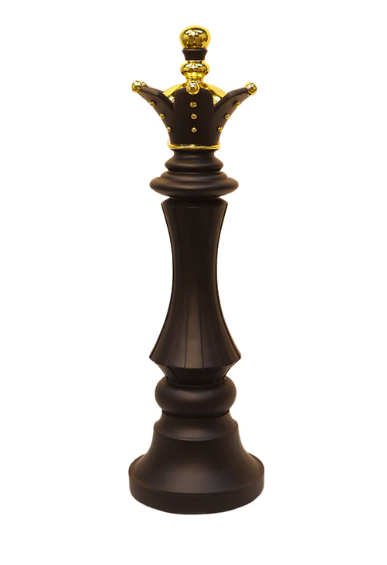 Chess Queen Black and Gold