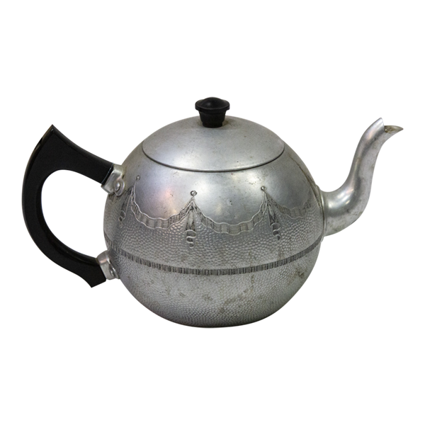 Teapot Tin Silver