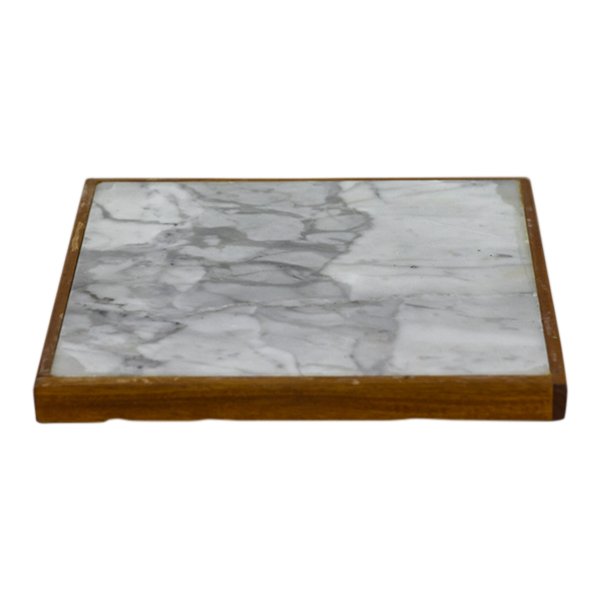 Tray Marble Black and White 33 x 33 x 3
