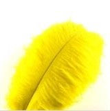 Feathers Ostrich Yellow Assorted Sizes