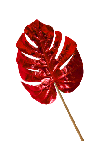 Foliage Philo Leaf Metallic Red