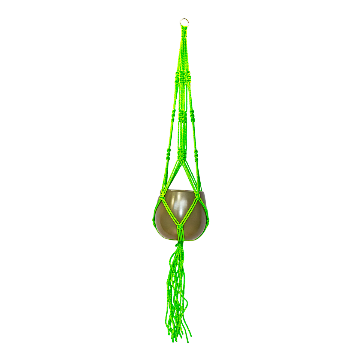 Plant hanger Macrame Green to 120cmH