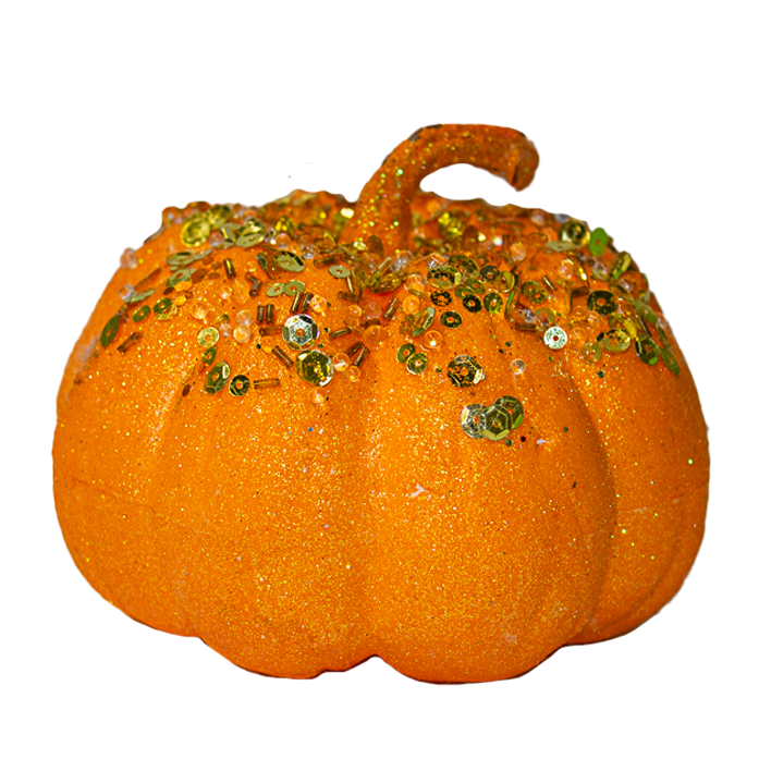 Pumpkin Poly Glitter Orange