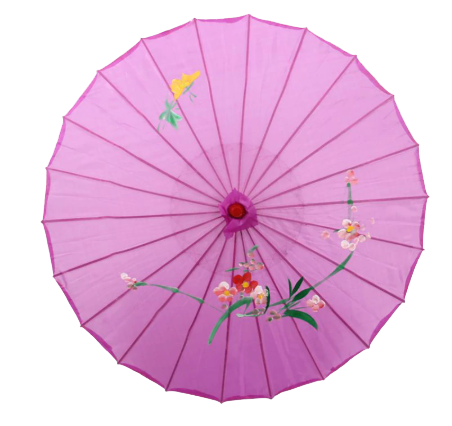 Parasol Oriental Pattern Fabric Pink