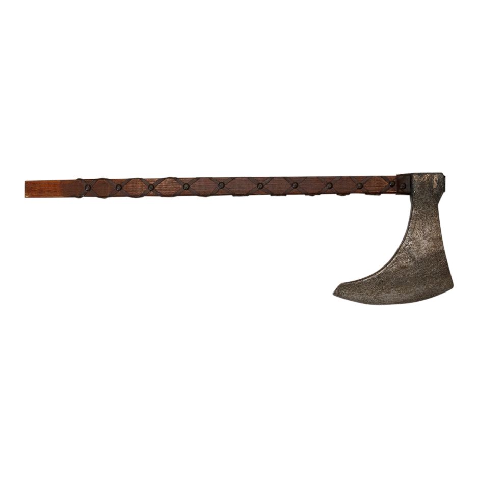 Axe Medieval Plastic Brown Silver