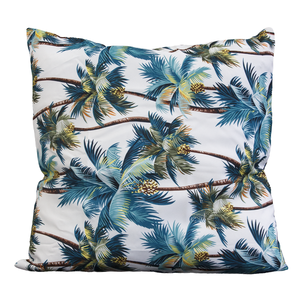 Cushion Palm White 60cm x 60cm