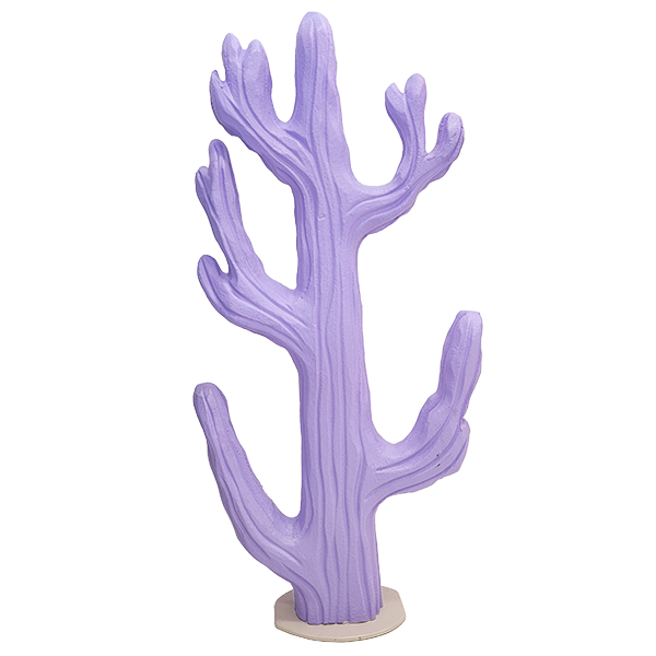 Cactus Hard Coated Polystyrene Lilac
