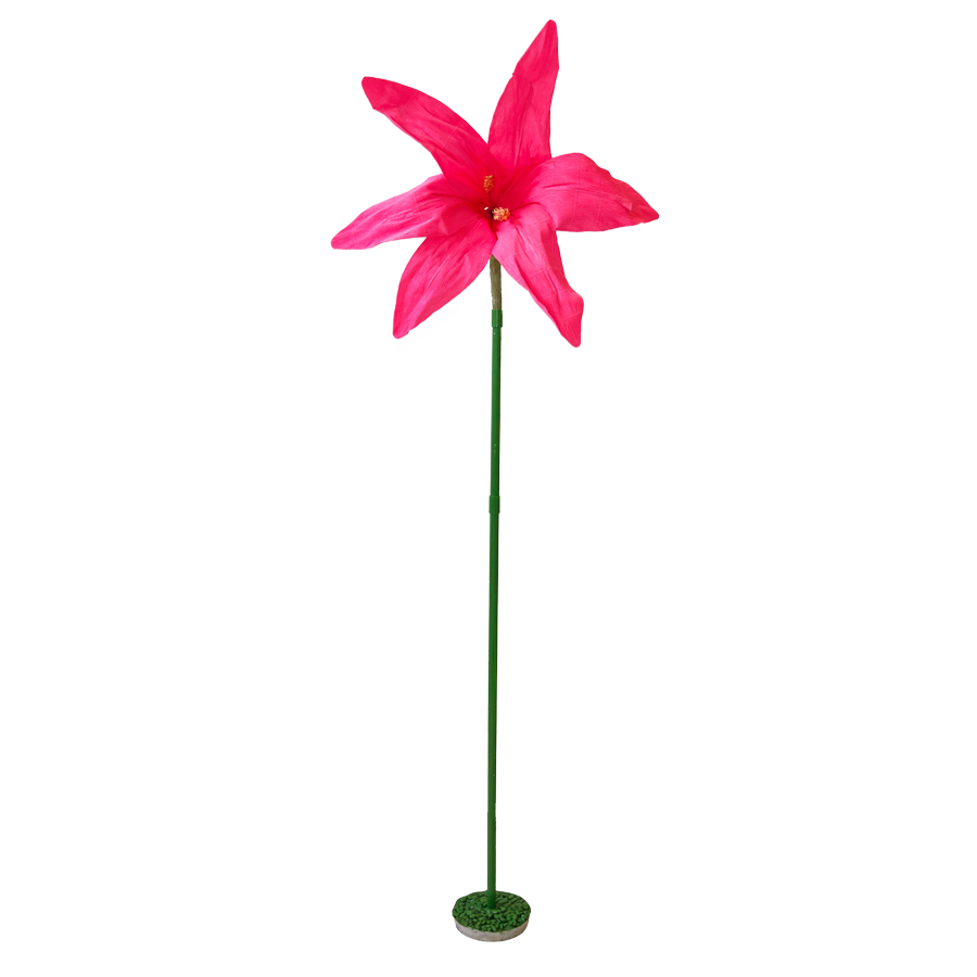 Flower Pink Paper Free Standing
