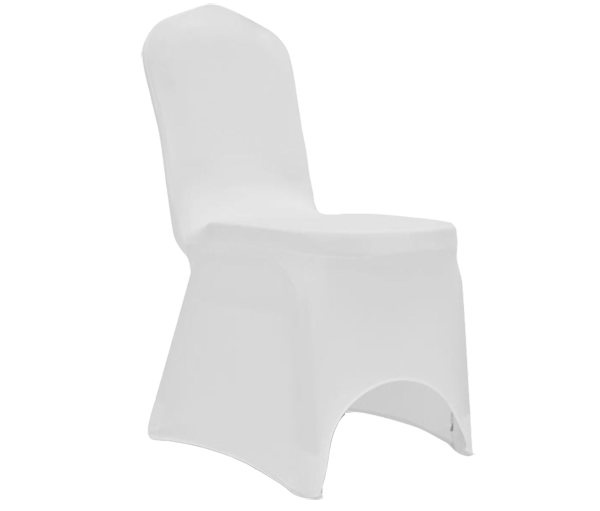 Linen Cover Lycra Chair White