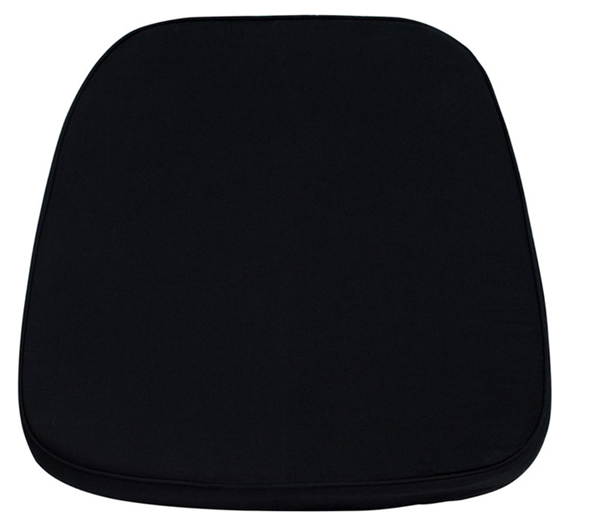 Linen Chair Cover Cotton Velcro Ties Black