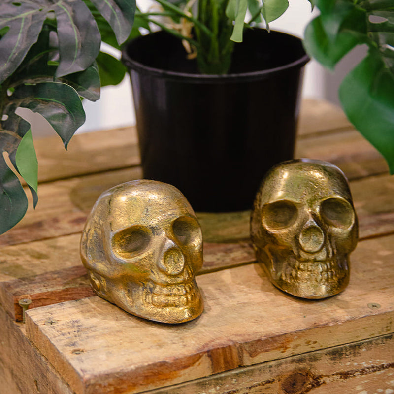 Skull Decorative Gold