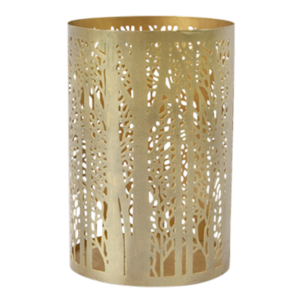 Candle Holder Hurricane Gold