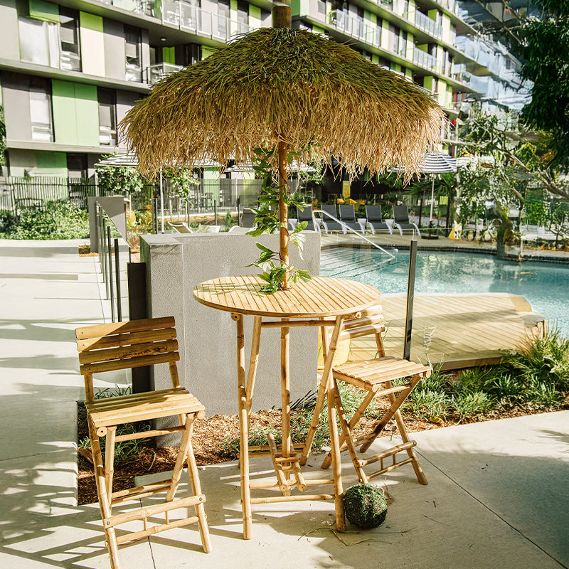 Umbrella Bamboo with Stand