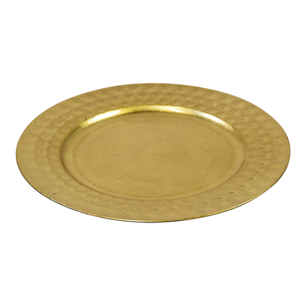 Charger Plate Geometric Gold