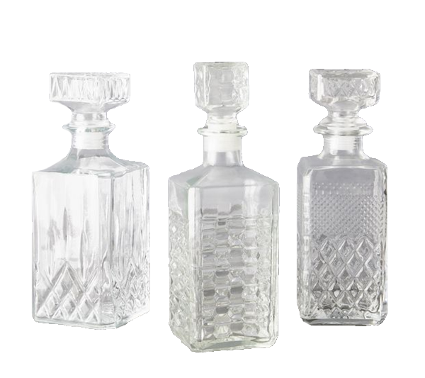 Glass Decanter Assorted Sizes & Styles