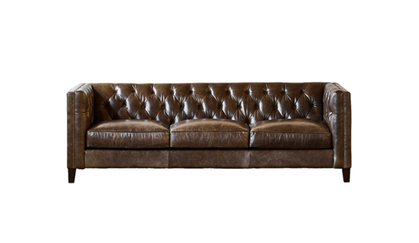 Lounge Chesterfield Leather Brown