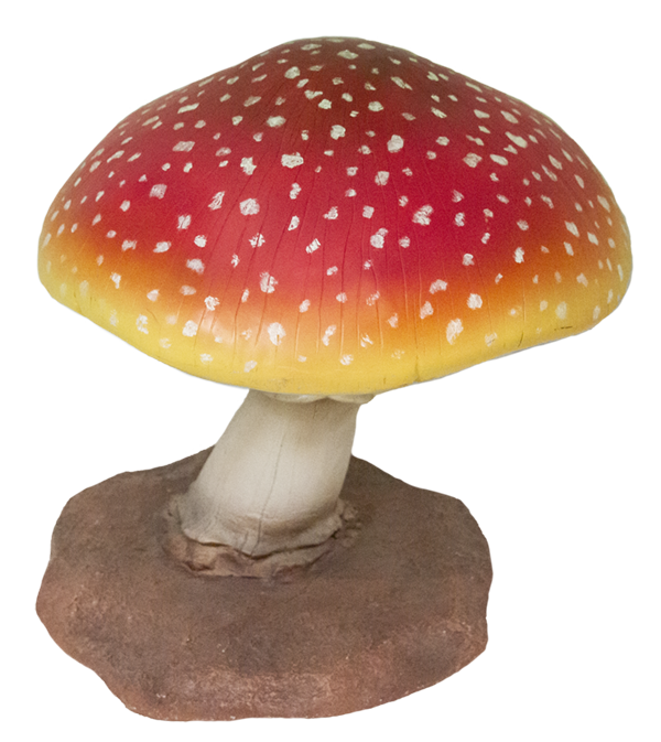Mushroom Resin Red & White