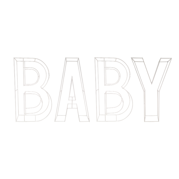 Wire Letters White BABY