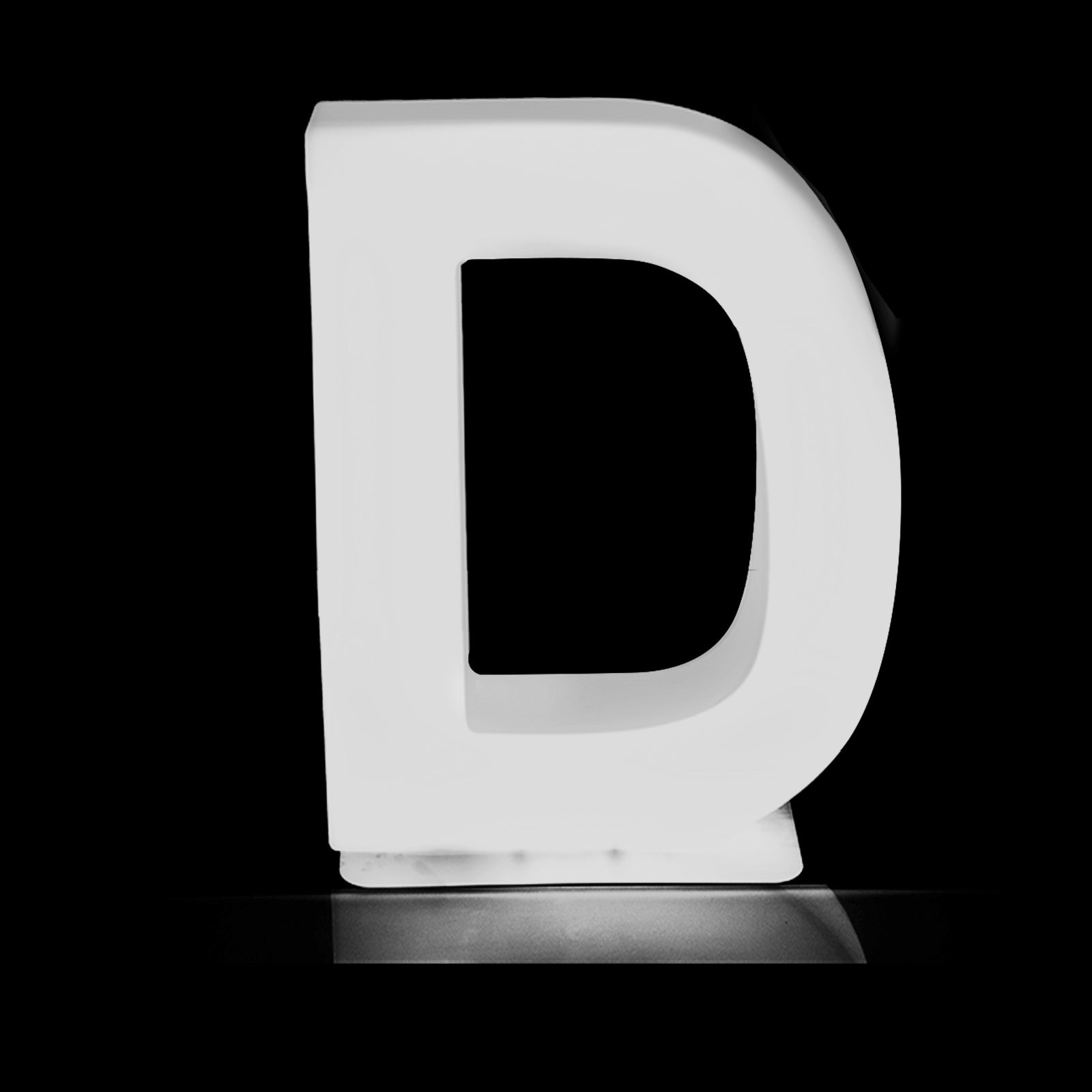 Glow Letter LED  'D'